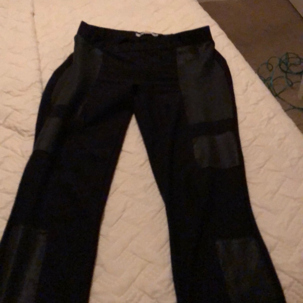 Faux leather leggings